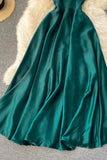Simple Satin A-Line Dreses HZ0429