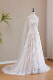 High-Quality Ivory Strapless Lace Wedding Dress Tulle Ball Gown with Train Elegant Bridal Gown HZ0429