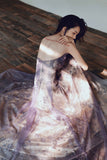 Purple Strapless Tulle Long Formal Dress, A-Line Tulle Evening Dress HZ0429