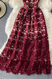 Cute V-Neck Lace Dresses A Line Party Dresses HZ0429